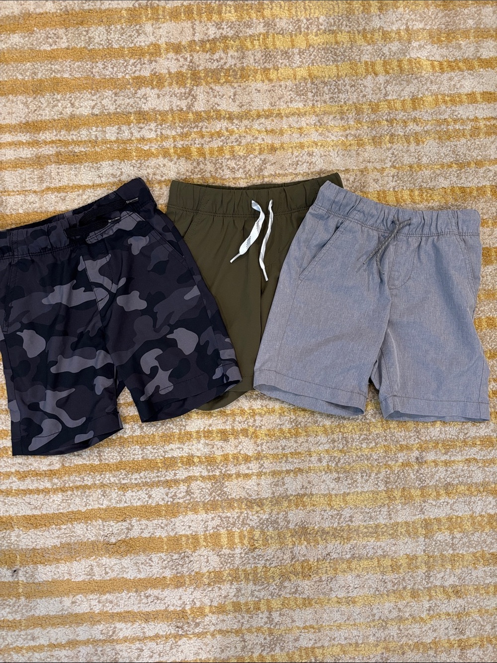 Old Navy Boys Lot of 3 Olive Drawstring Shorts - Comfortable Everyday shorts